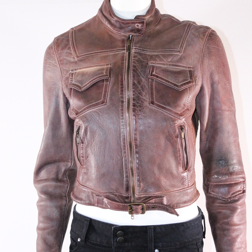 Blur Small - Size 4 Leather Jacket